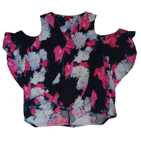 Cold Shoulder Floral Blouse | Jennifer Lopez