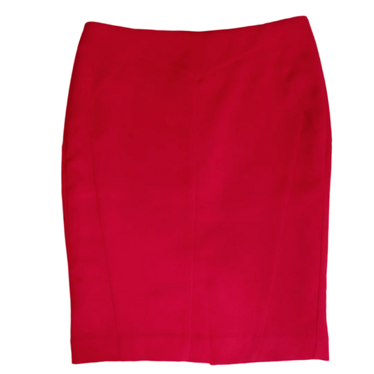 Red High-Waist Pencil Skirt | Worthington