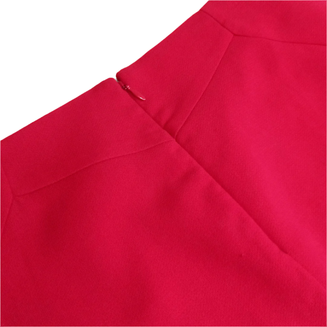 Red High-Waist Pencil Skirt | Worthington